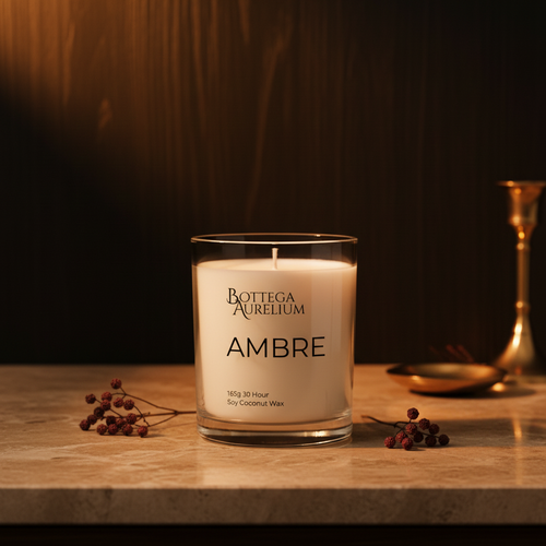 Ambre Candle - Darker Wood Wall