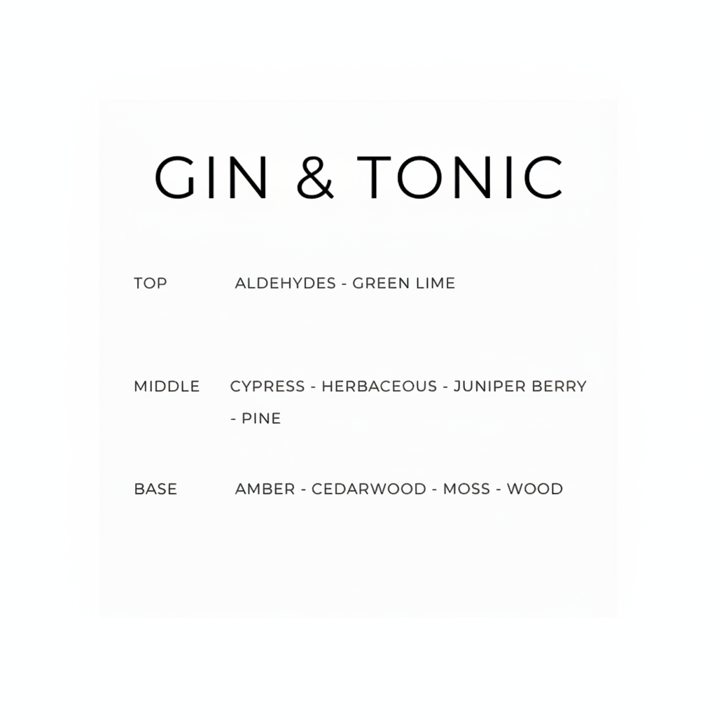 Gin & Tonic fragrance notes - no border